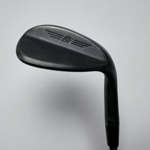 Titleist Vokey SM9 Jet Black Wedge 56* 12 Bounce D-Grind Wedge Steel Mens RH