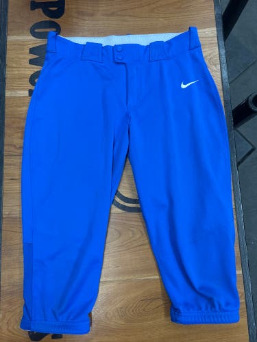 Nike Adult Medium softball pants. Royal.
