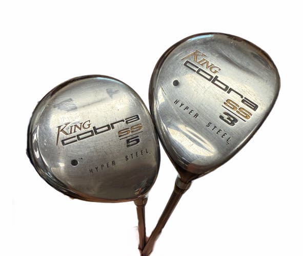 Cobra SS Right Handed Fairway Wood Set of 2 (3W & 5W) Stiff Flex Graphite Shaft
