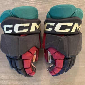 CCM JetSpeed FT1 Pro Stock Hockey Gloves 13” Black COYOTES 3961