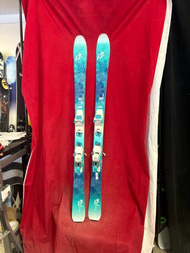 Skis: K2 150 cm All Mountain Skis With Bindings (Used)