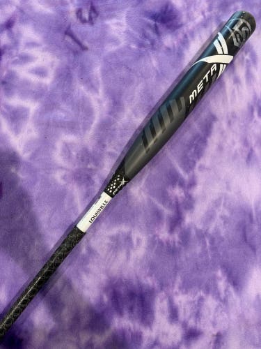 Black 2022 Louisville Slugger Meta Composite Bat (-11) Composite 21 oz 32" (Used)