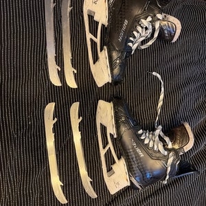 Black 2024 Bauer Supreme Shadow Hockey Skates Regular Width Size 5.5 (Used)