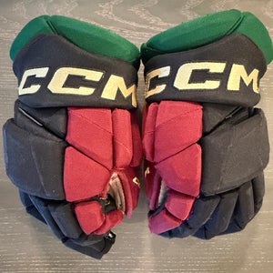 CCM JetSpeed FT1 Pro Stock Hockey Gloves 14” Black COYOTES 3905