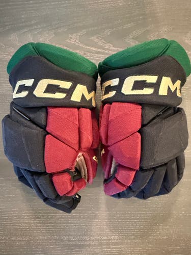 CCM JetSpeed FT1 Pro Stock Hockey Gloves 14” Black COYOTES 3905