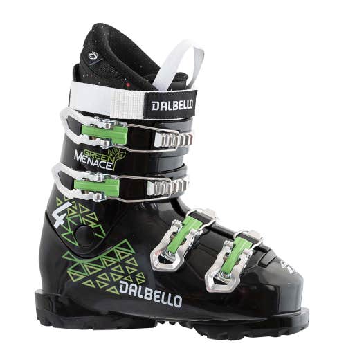 NEW Dalbello Green Menace 4.0 Junior Ski Boots - Size Mondo 24.0 / 24.5