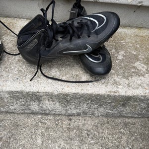 Black Men's Size M 11.5 (W 12.5) Adult Nike Alpha Huarache 7 Elite High Top Molded Cleats (Used)