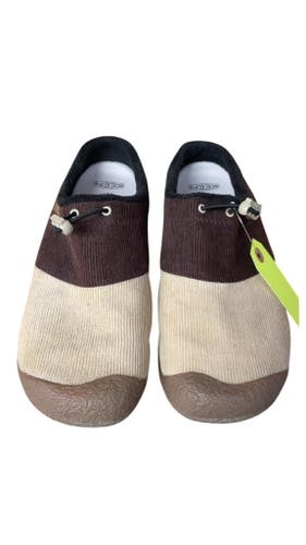 Keen Howser Corduroy Slip-on Sneakers - Brown/Beige - Size 11.5