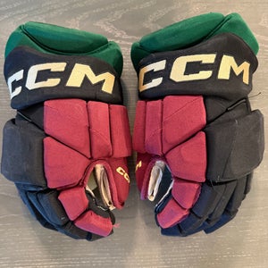 CCM JetSpeed FT1 Pro Stock Hockey Gloves 14” Black COYOTES 3916