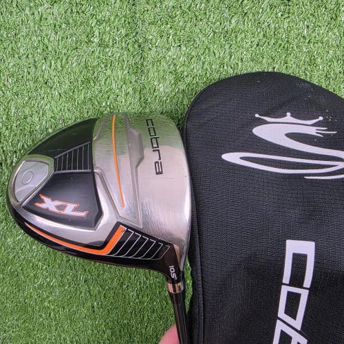 Cobra XL 10.5 Black Orange Driver Regular Flex Graphite RH 45.5" Plus Headcover