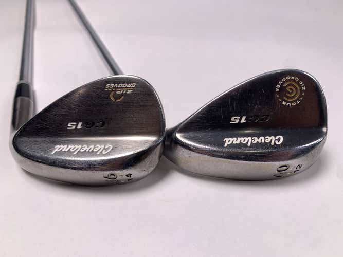 Cleveland CG15 Black Pearl Wedge Set 56* 14 | 60* 12 Traction Wedge Steel RH