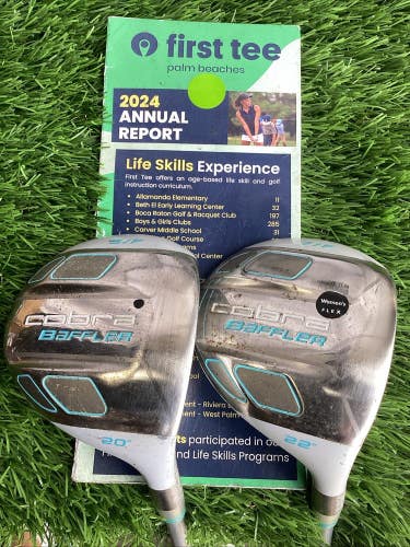 Cobra Baffler T-Rail Fairway Woods Set 5 & 7 With Ladies Graphite Shafts