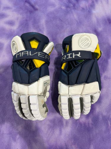 University Of Michigan Maverik Max Lacrosse Gloves (Used)