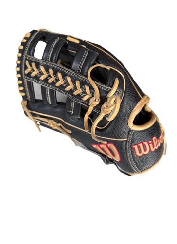 Wilson A2000 Pro Stock 1800 12.75” Outfield Baseball Glove Black/Tan Barely Used