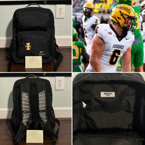 RARE Idaho Vandals Football Team Issued Nike Utility Speed Backpack