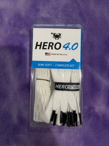 White ECD Lacrosse Hero Mesh Stringing Supplies (New)