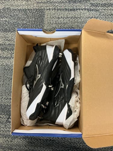 Black Men's Size M 9.0 (W 10.0) Adult Mizuno Metal (New)