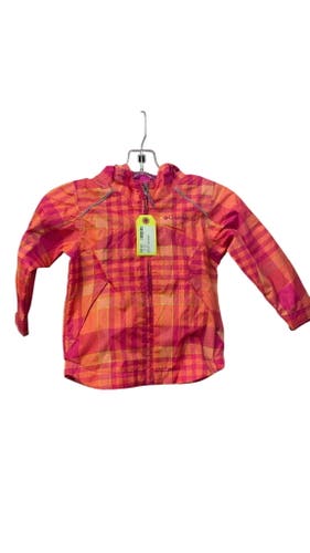 Columbia Junior 4 Plaid Rain Jacket