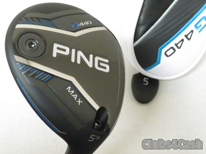 PING G440 MAX Fairway 19° 5 Wood Denali Red 60g 5.5 Regular Flex +Cover MINT