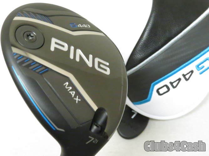 PING G440 Max Fairway 21° 7 Wood Alta CB 65 Blue Stiff Flex +Cover .. MINT