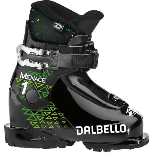 NEW Dalbello Green Menace 1.0 Junior Ski Boots - Size Mondo 17.0 / 17.5