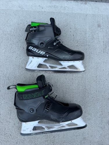 2022 Bauer Konekt Hockey Goalie Skates Regular Width Pro Stock 9.5 (Used)