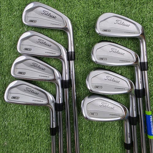 Excellent! SHORT! Titleist 718 CB Forged Iron Set 3-PW Project X LZ Stiff -1.5"