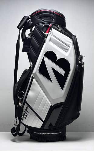 Bridgestone Caddy Staff Bag Black 6-Way Divide Single Strap Golf Bag