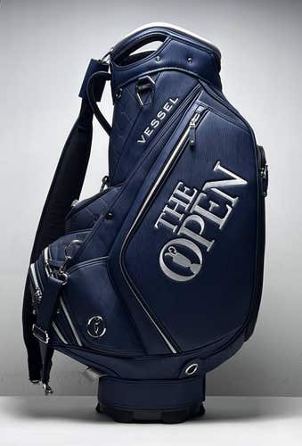 Vessel "The Open" Staff Bag Blue 6-Way Divide Single Strap Golf Bag