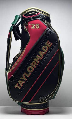 TaylorMade 2025 The Open Staff Bag Black 6-Way Divide Single Strap Golf Bag NEW
