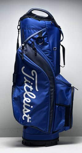 Titleist Cart 14 Cart Bag Blue 14-Way Divide Single Strap Golf Bag