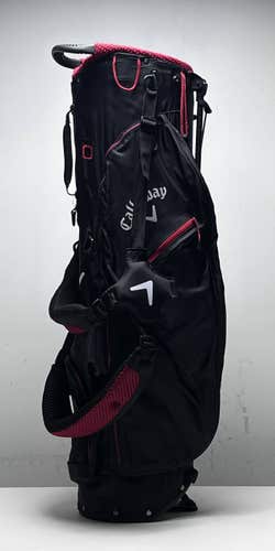 Callaway Hyperlite Zero Carry Bag Black 4-Way Divide Dual Strap Golf Bag