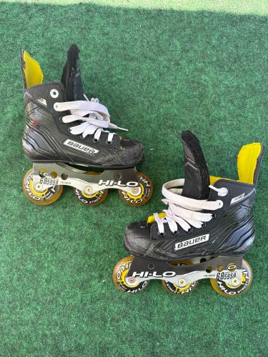 Youth Bauer RS Inline Skates (Regular) Size 10y  (Used)