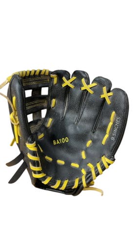 Kipsta BA100 9.5" Baseball Glove - Black/Yellow