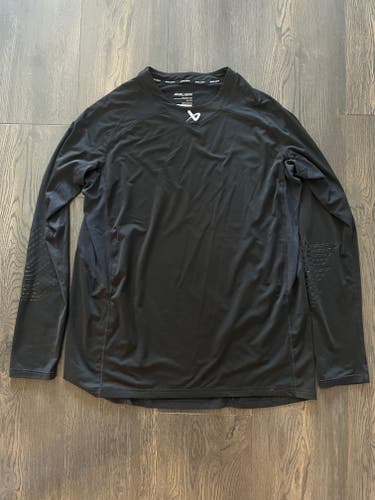 Black XL Men's Bauer Base Layer Long Sleeve(Used)