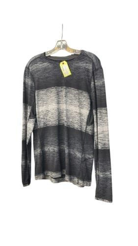 Lululemon Men's Long Sleeve Athletic Shirt - Black/Grey - Size Large