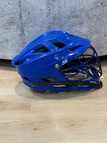 Used Blue Cascade S Helmet | UNIVERSITY OF DELEWARE PLAYER ISSUED