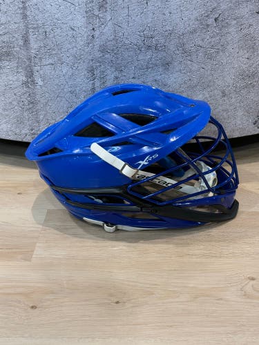 Used Blue Cascade XRS Helmet | UNIVERSITY OF DELEWARE PLAYER ISSUED