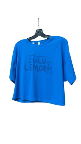 Lululemon x Ed Curtis Blue Train to Be Cropped Short Sleeve Shirt