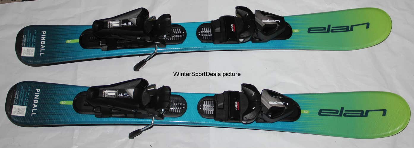 NEW 2027 Elan 80cm Kids skis boys with EL 4.5 GW size adjustable Bindings set