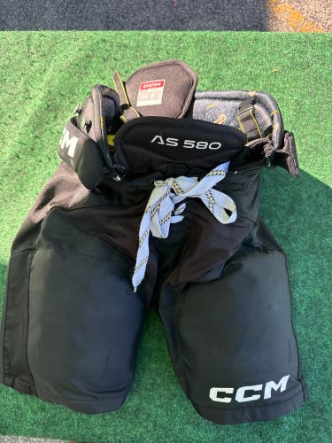Black CCM Tacks AS 580 Hockey Pants (Used) | Junior Medium