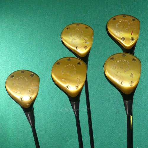 Ping Zing Black Laminated 1, 3, 4, 5 & 7 Woods Factory Graphite Regular SET OF 5