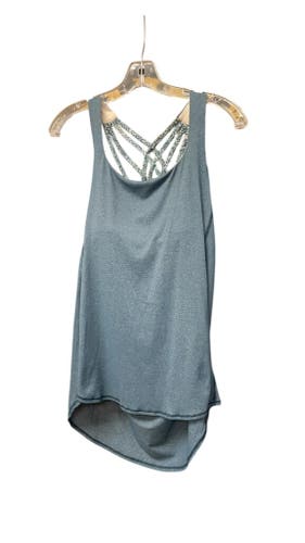 Lululemon Women's Teal Strappy Back Athletic Tank Top - Size 8