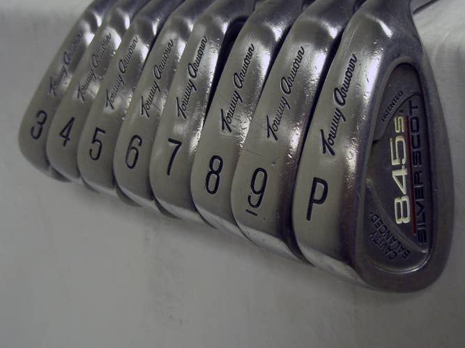 Tommy Armour 845s Silver Scot Irons Set 3-PW (Steel Tour Step STIFF, +1") Golf