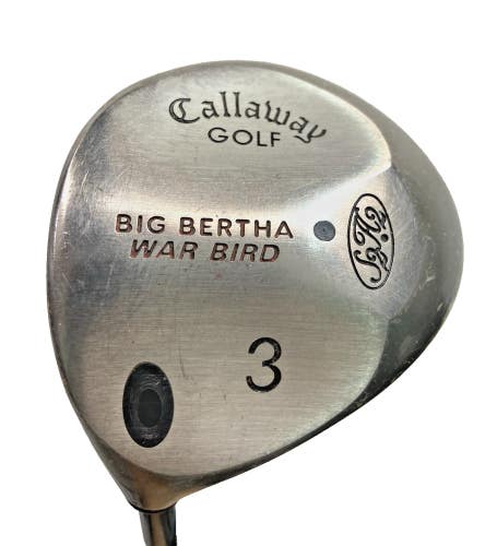 Callaway Big Bertha War Bird 3 Wood LH RCH 96 Regular Graphite 43" New 360 Grip