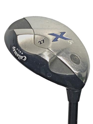 Callaway X 5 Hybrid 27* RH 80g Mid Kick Regular Graphite 38" Nice Original Grip