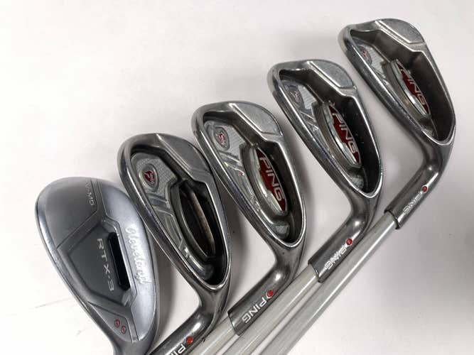 Ping Faith Iron Set 8-PW+SW+60* Red Dot 1* Flat Ladies Graphite RH Jumbo Grips
