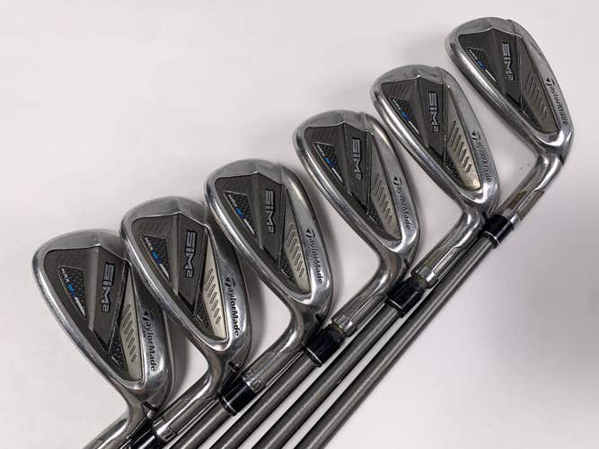 TaylorMade SIM2 MAX Iron Set 6-PW+GW AeroTech SteelFiber FC90 CW F3 Regular RH