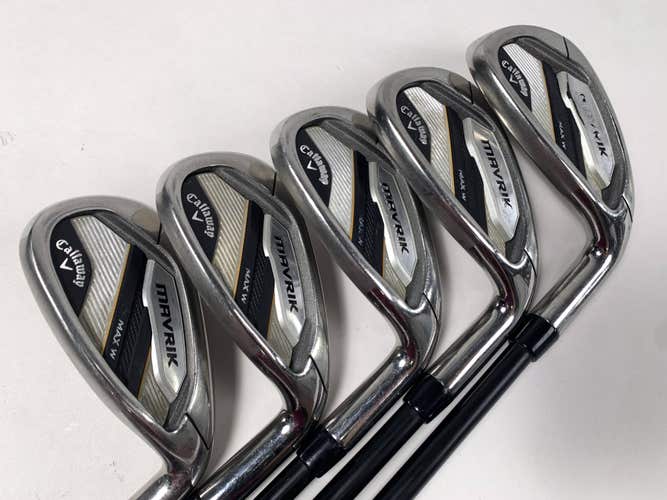 Callaway Mavrik Max Womens Iron Set 8-PW+GW+SW Mamiya Helium 50L I 50g Ladies RH