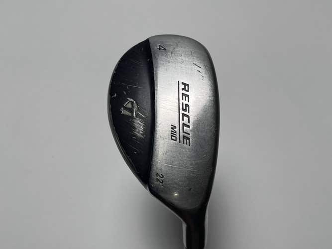 TaylorMade Rescue Mid 4 Hybrid 22* 65g Stiff Graphite Mens RH